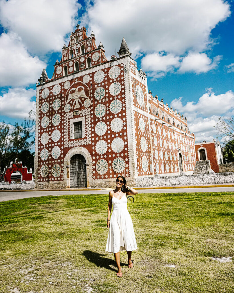 uayma kerkje tussen Valladolid en Izamal in Mexico
