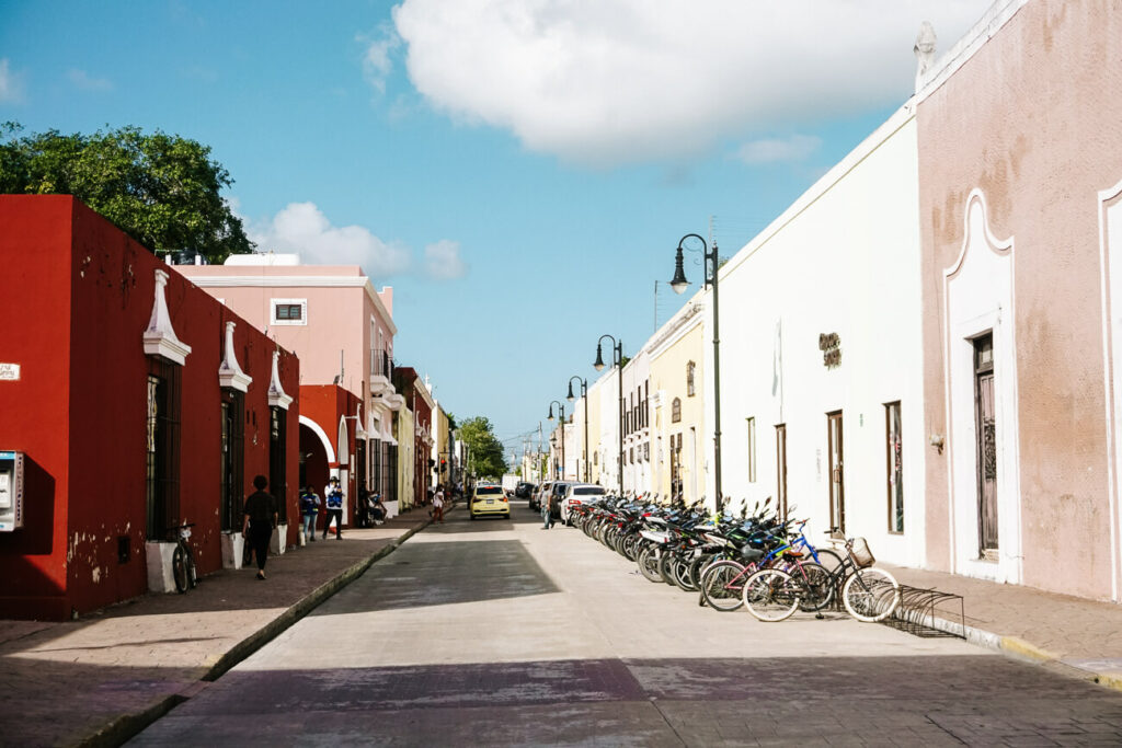 calle de los frailes in Valladolid in Mexico