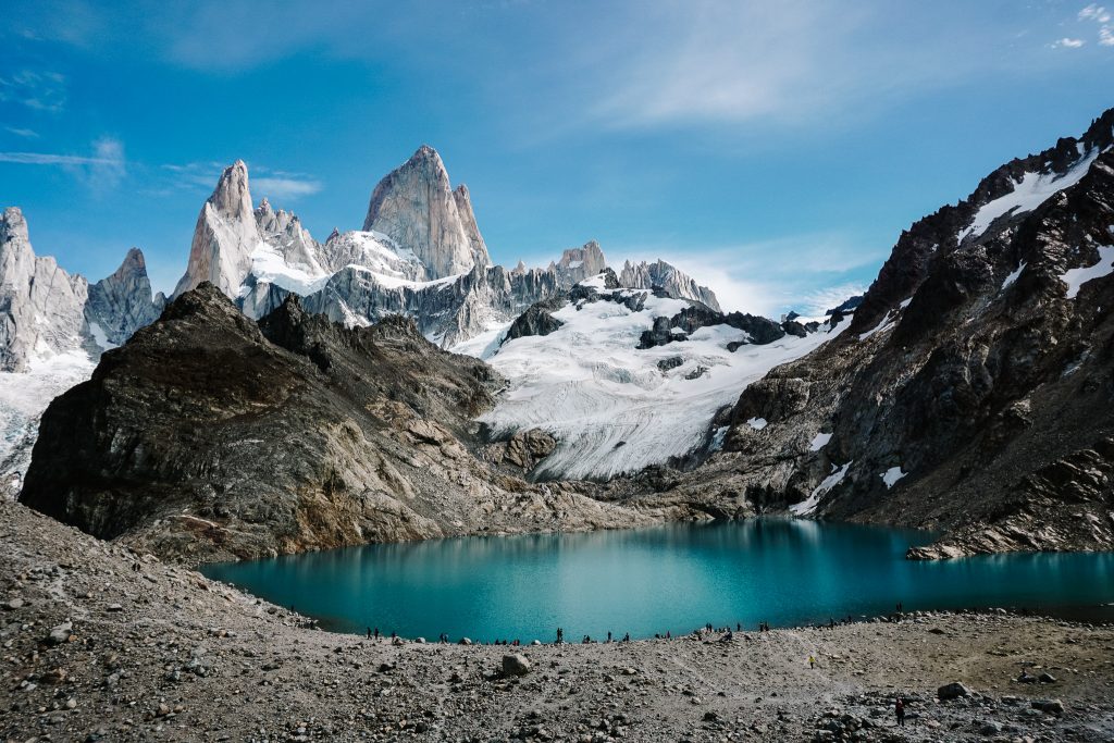 Laguna de Los Tres, located en Los Glaciares Argentina, one of the most beautiful national parks.
