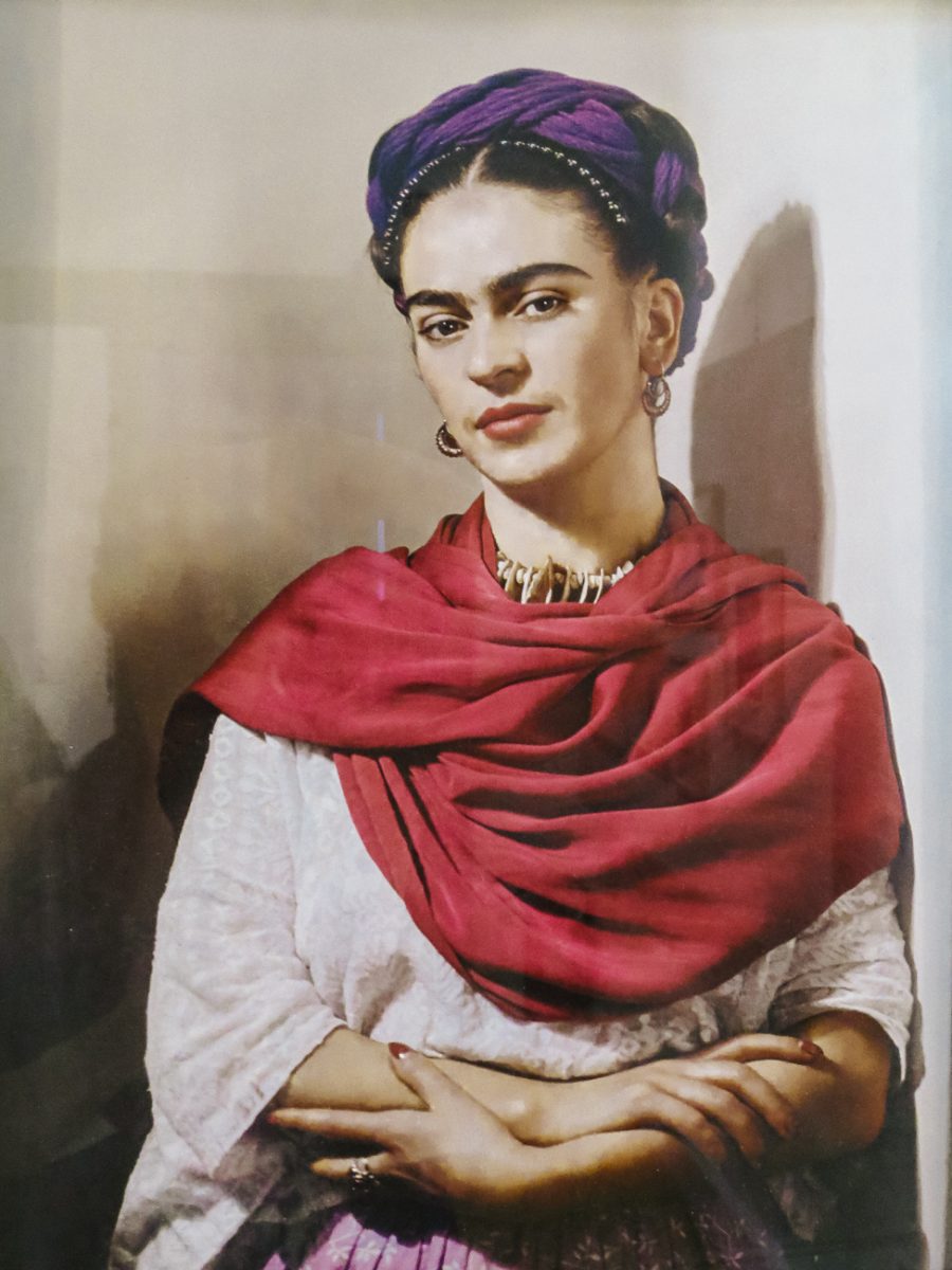 Frida Kahlo, one of the inspiring painters you will discover during your trip to Mexico.