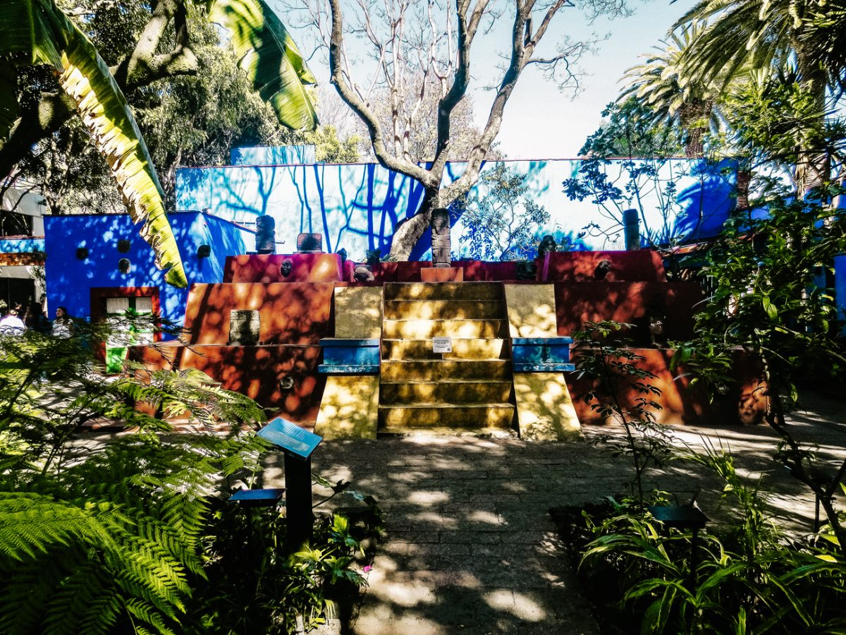 Binnentuin van La Casa Azul.