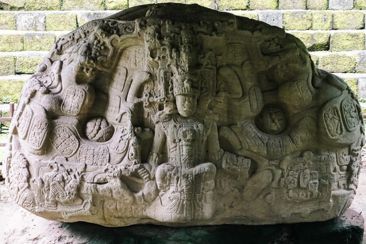 Quirigua archaeological national park sculptures