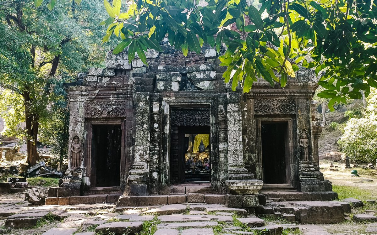 Vat Phou, is located near the city of Champasak, at the foot of the holy mountain Phu Passak in Laos.