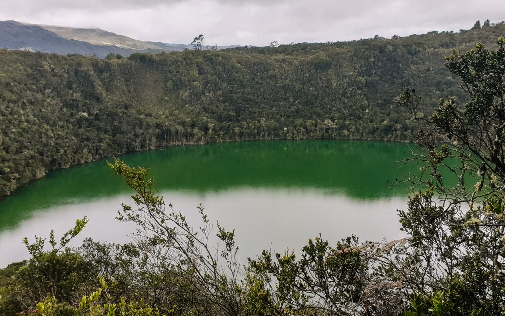 Guatavita meer in Colombia