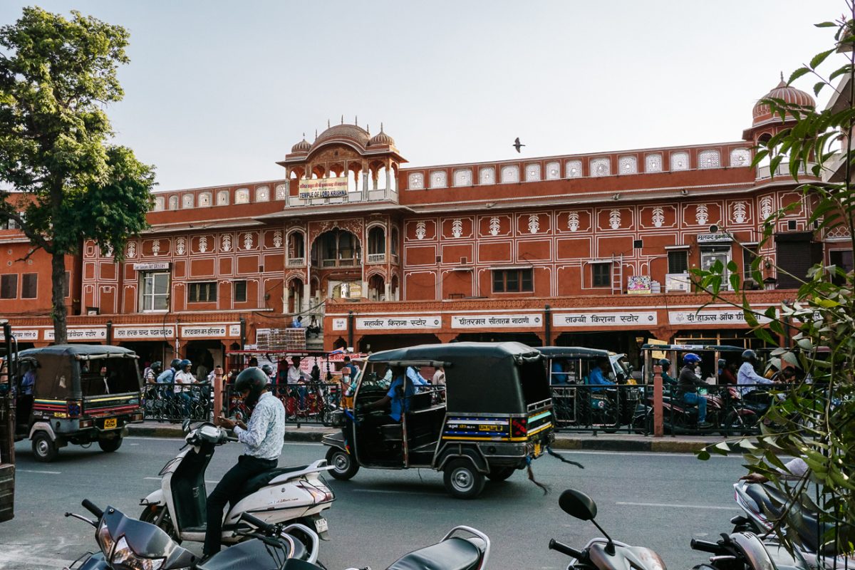 Het centrum van Jaipur.