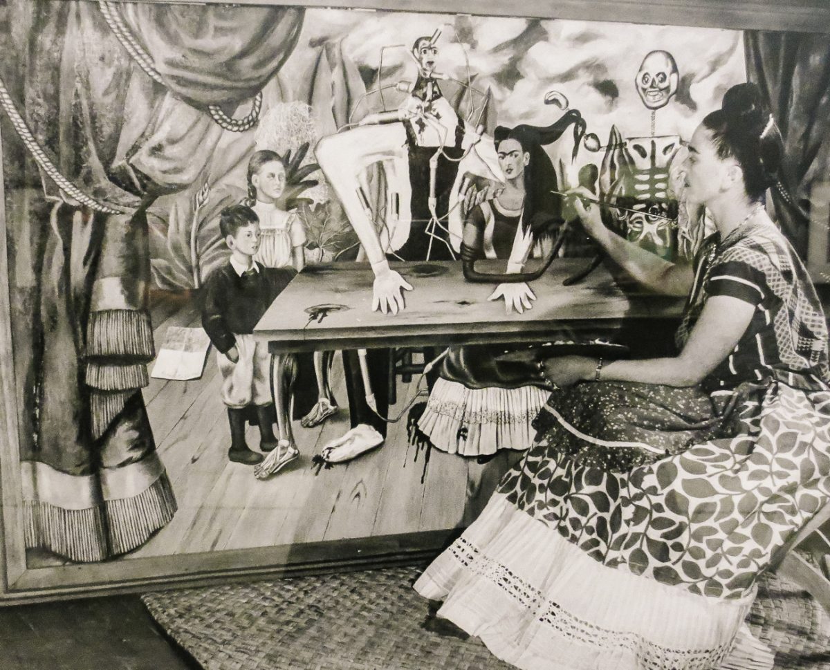 Frida Kahlo aan het werk