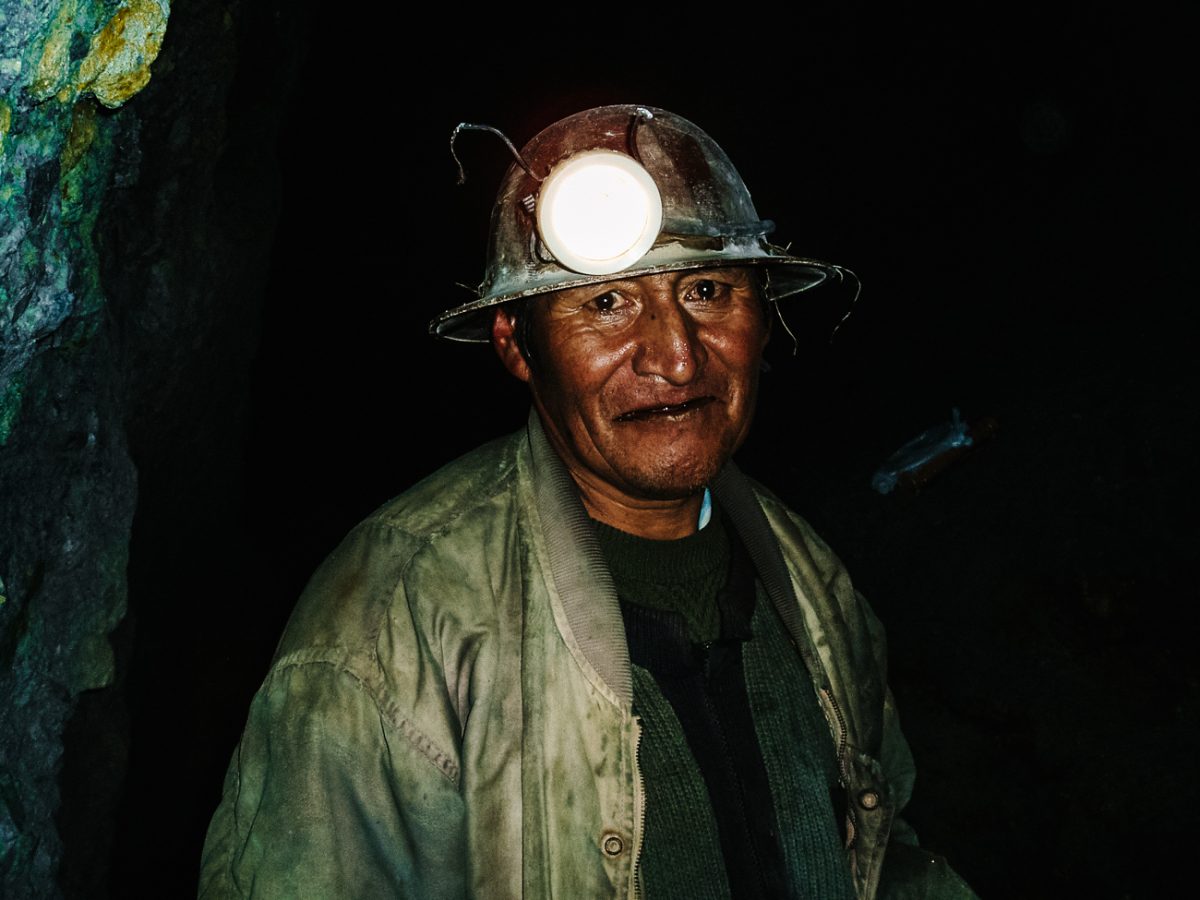 mijnwerkers in Potosi