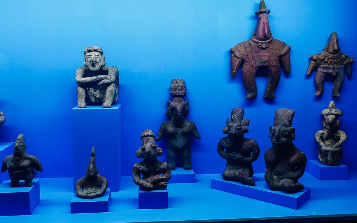 Precolumbiaanse kunst in het Museo Rufino Tamayo.