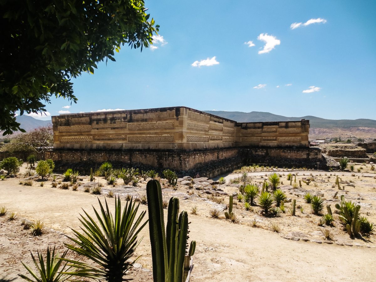 Mitla archaeological site near Oaxaca.