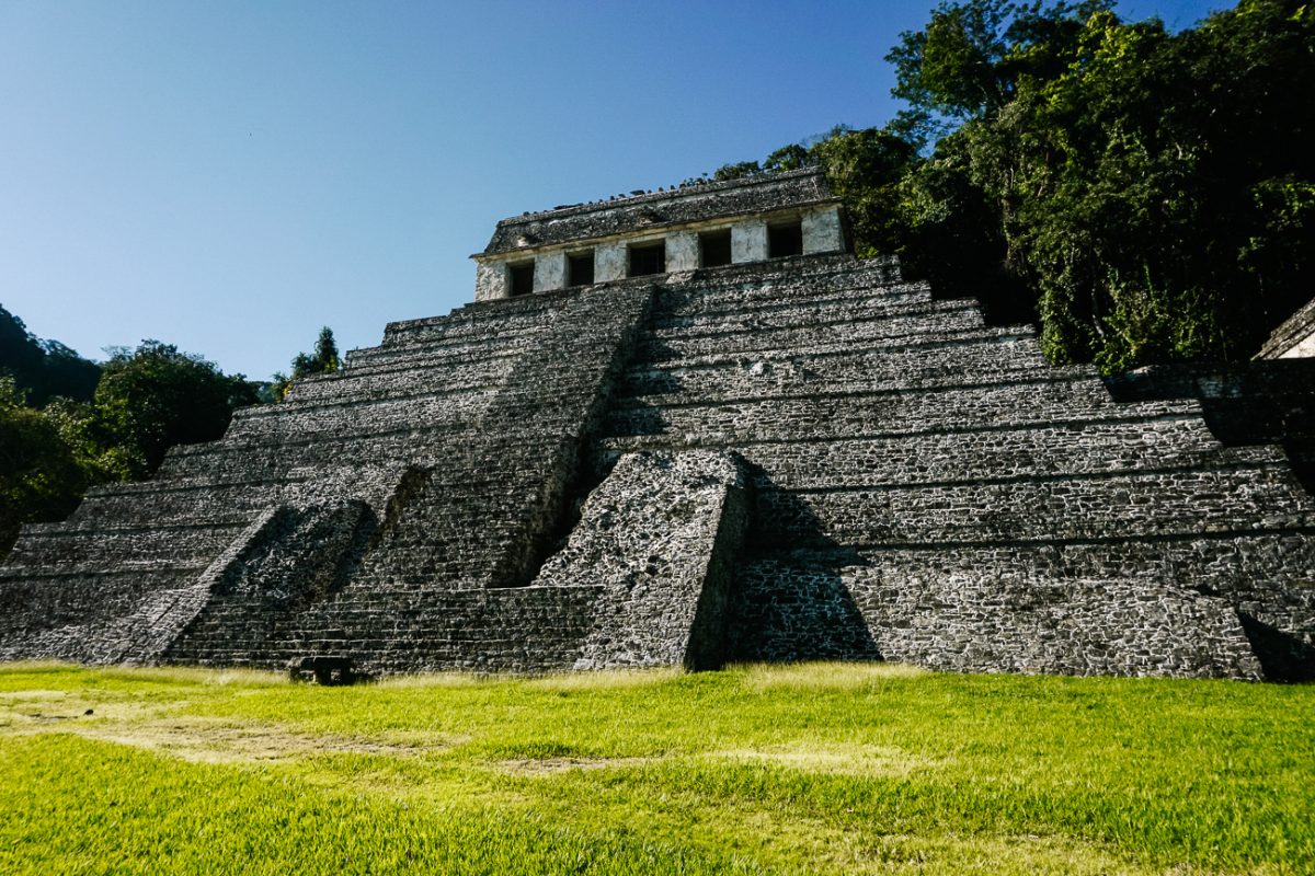 Palenque is one of the archaeological highlights in Mexico because of its location in the jungle. 