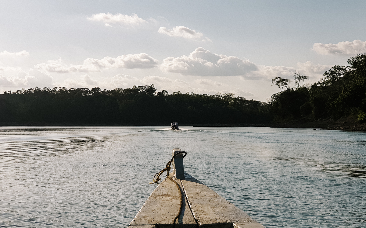 A boat trip to the Yaxchilan ruins on the Usumacinta river in Mexico.
