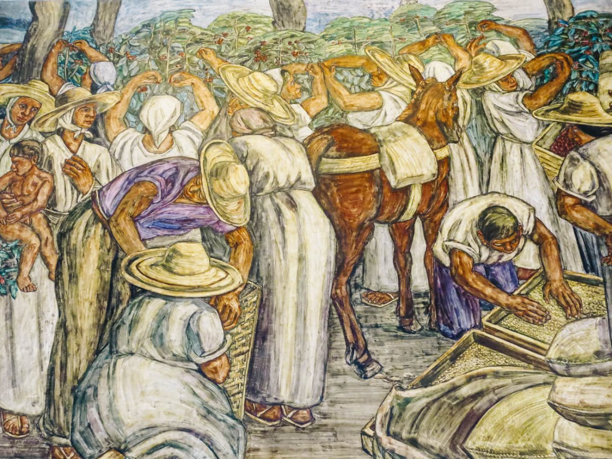 Art by Pedro Nel Gómez (1899-1984) - one of Colombia's best-known artists.