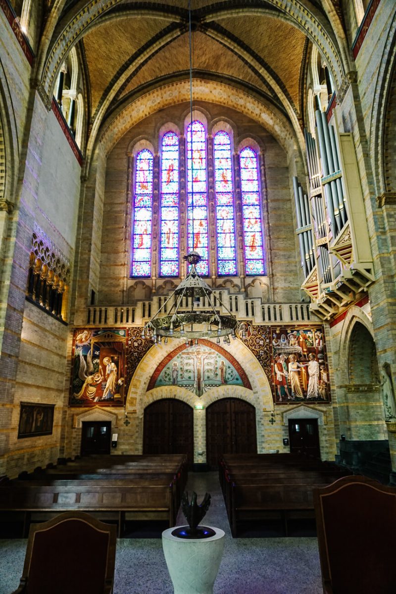 Dome Cathedral in Haarlem was built in three periods, with 60 different artists contributing. 