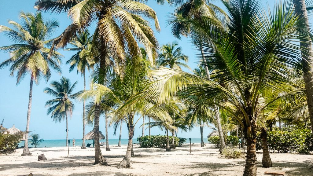 Palomino is een mooi strand in de buurt van Santa Marta in Colombia.