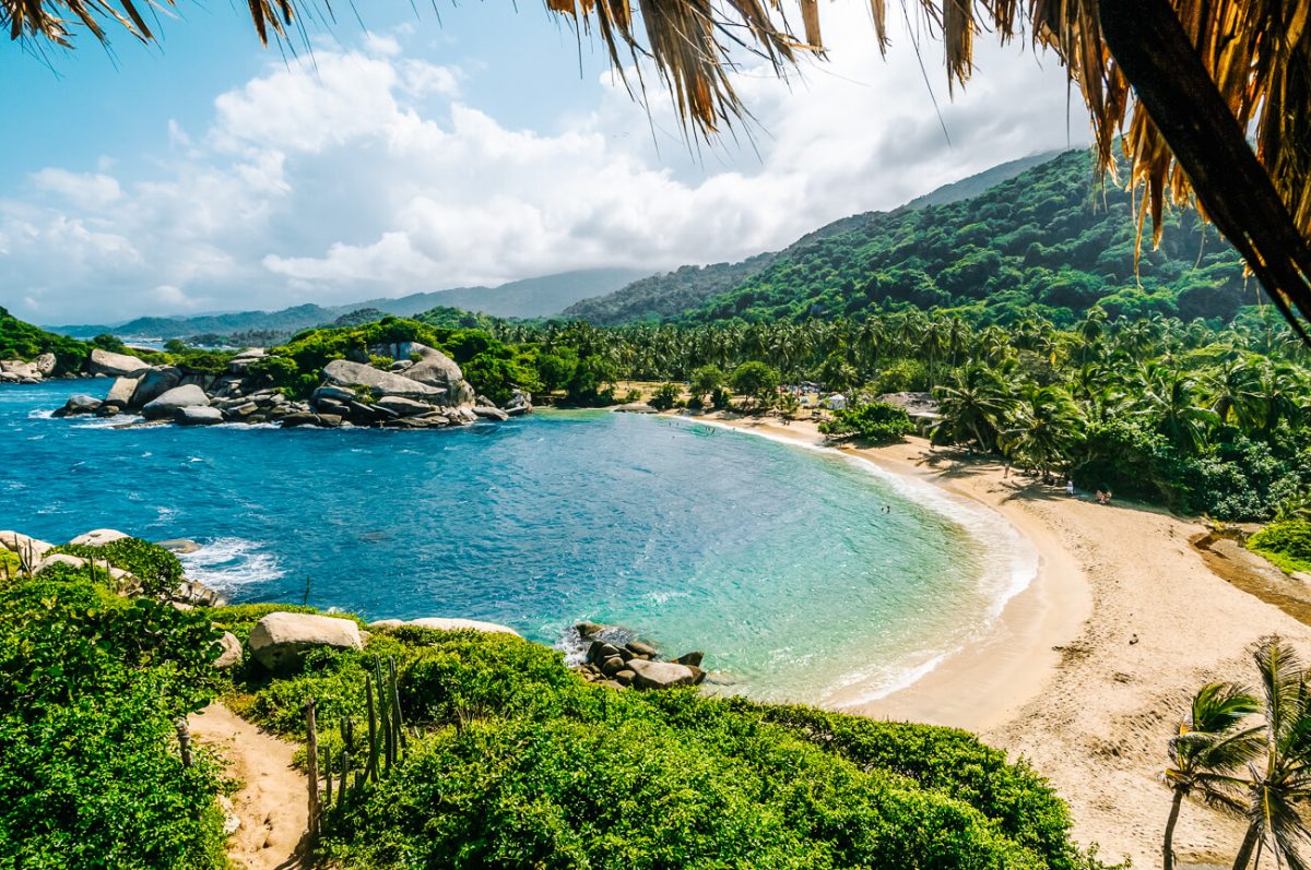 View of Tayrona national park - One of the top things to do in Santa Marta Colombia.