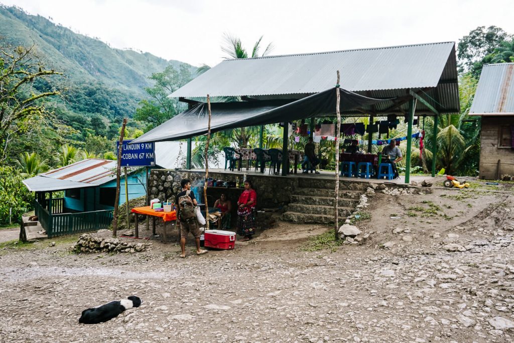 Dorpjes rondom Lanquin in Guatemala.