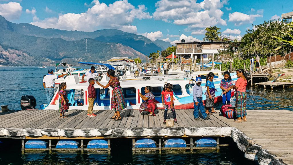 Local family around San Pedro Lago de Atitlan.