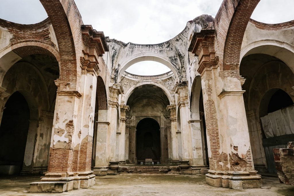 Ruins of the cathedral, one of the best things to do in Antigua Guatemala.