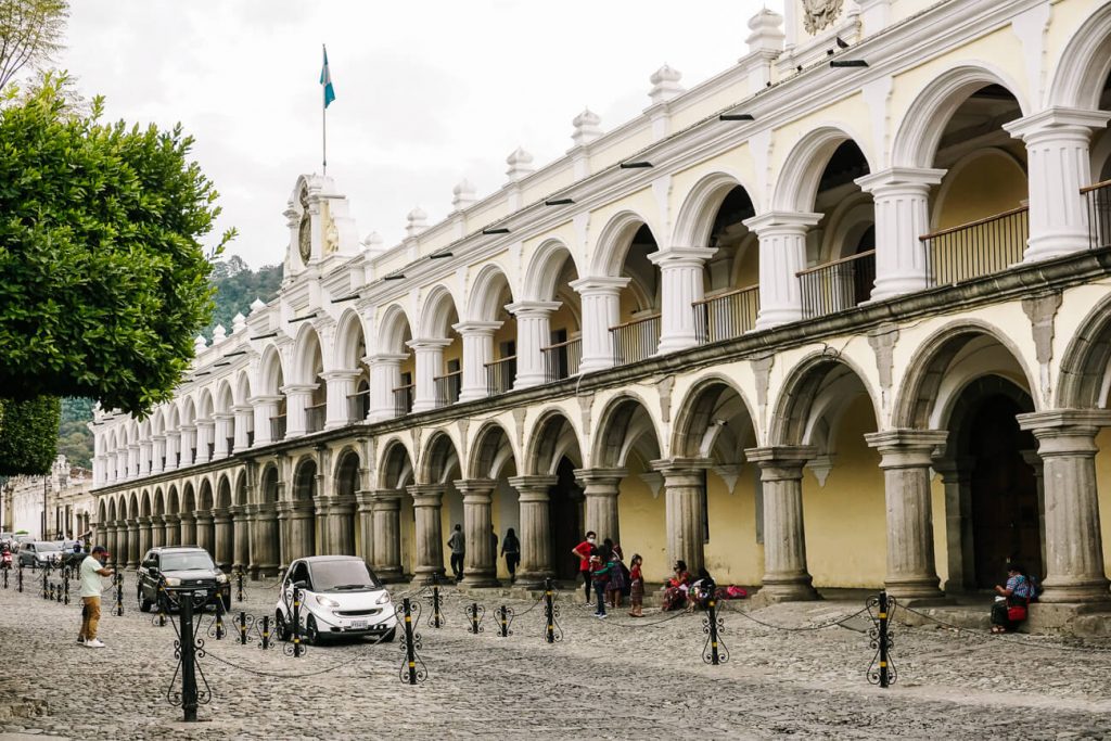 Centrale plein in Antigua Guatemala.