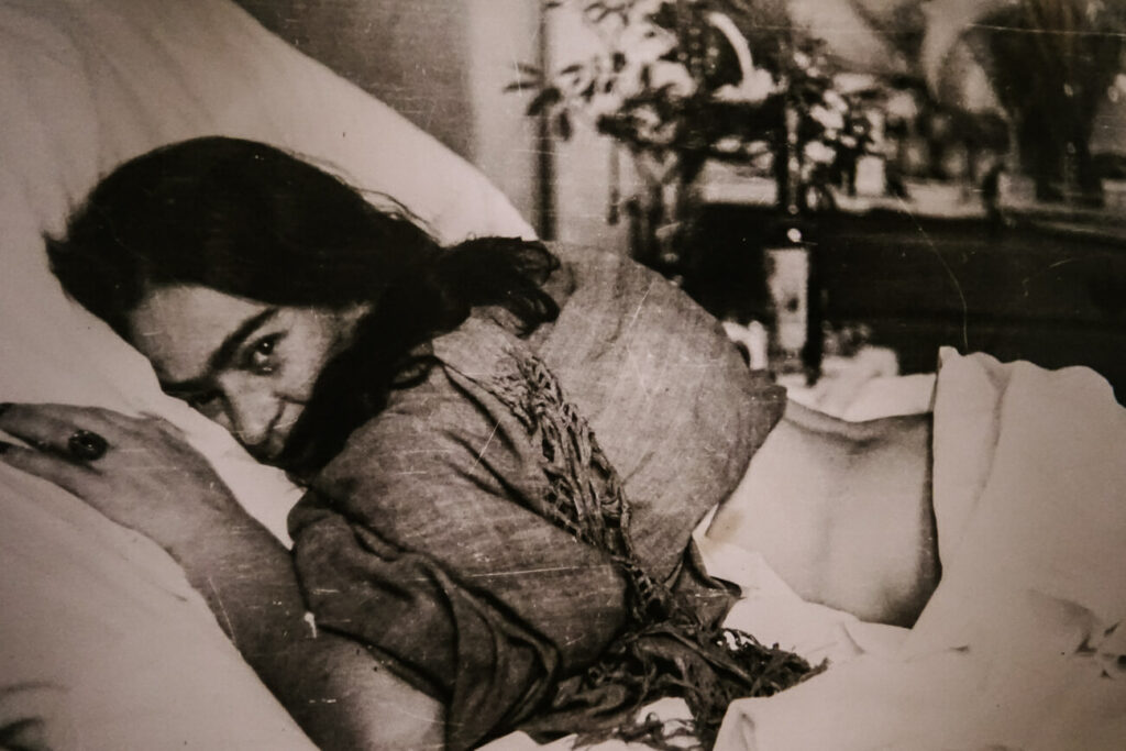 Picture of Frida Kahlo, to be seen in Casa Azul.