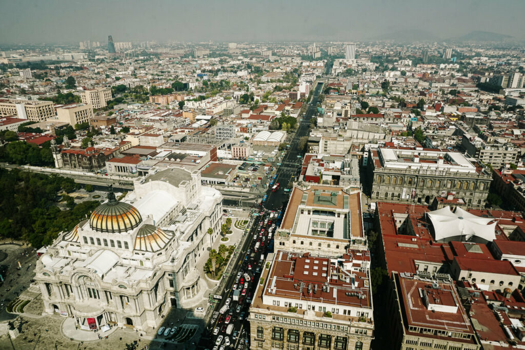 Top view Mexico. Start your Mexico itinerary 3 weeks in Mexico City.