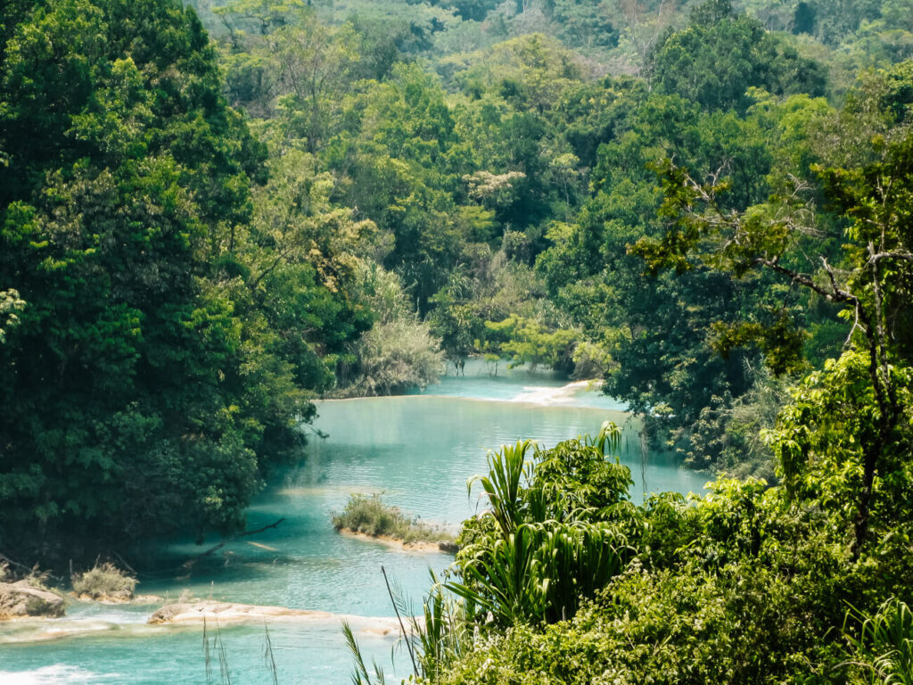 Agua azul in Chiapas Palenque.