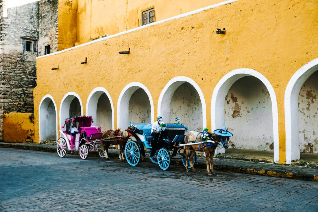 carriages in Izamal
