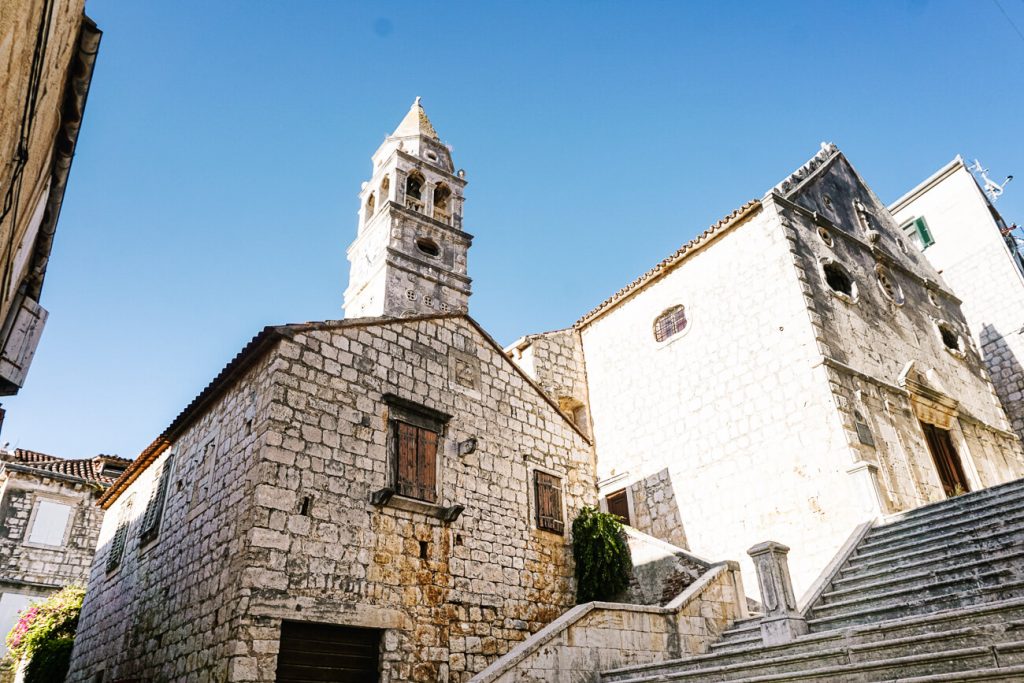church in Vis,Dalmatian coast of Croatia