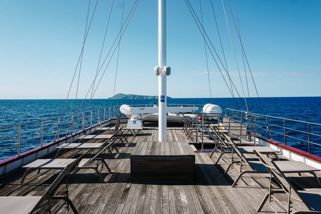 deck of Sail Croatia explorer cruise Almissa