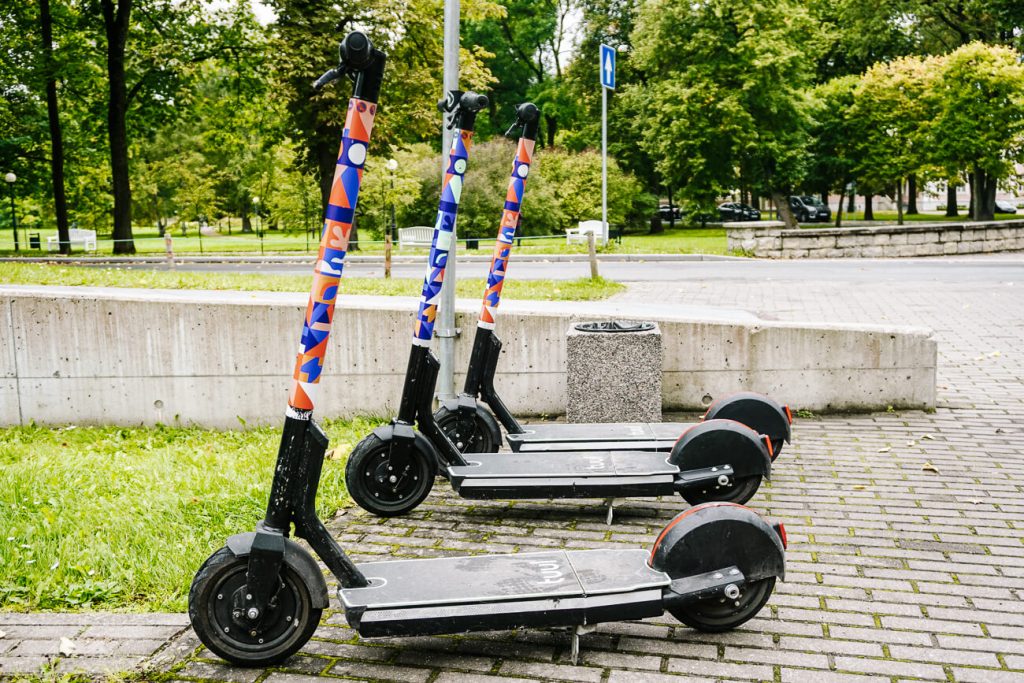 the best way to get around in Tallinn is by foot or by e-bike