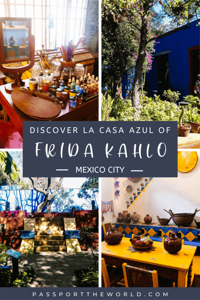 Everything you want to know about Frida Kahlo and a visit to the Frida Kahlo house and museum in Mexico City. Get inspired by Frida Kahlo art, quotes and paintings in La Casa Azul Mexico with Passport the World. 
