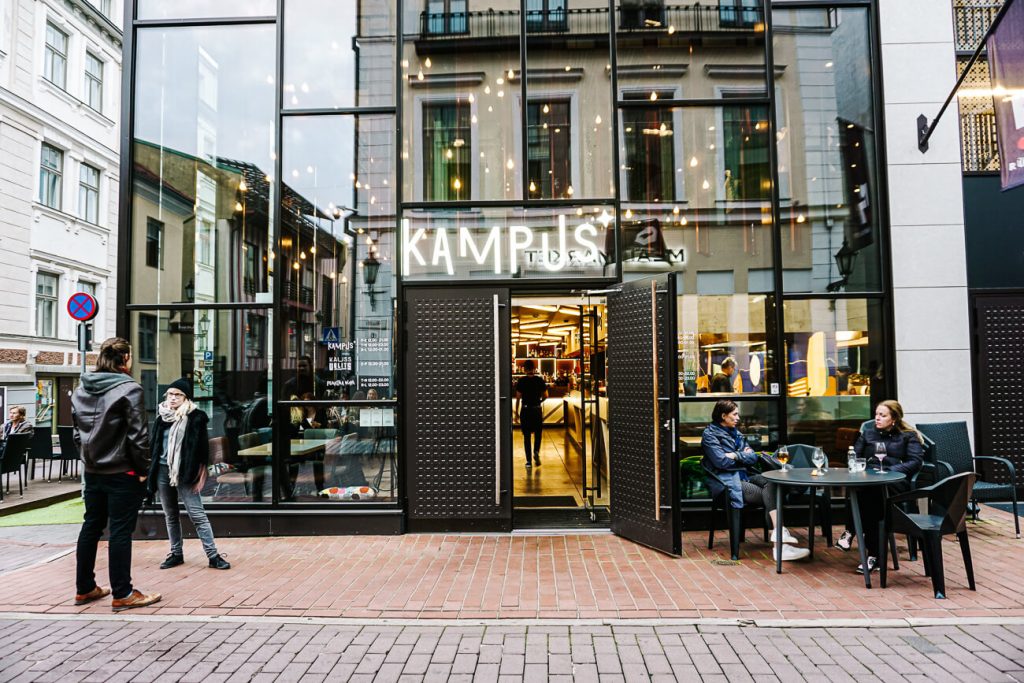 Kampus, one of the best restaurants in Tartu Estonia for lunch