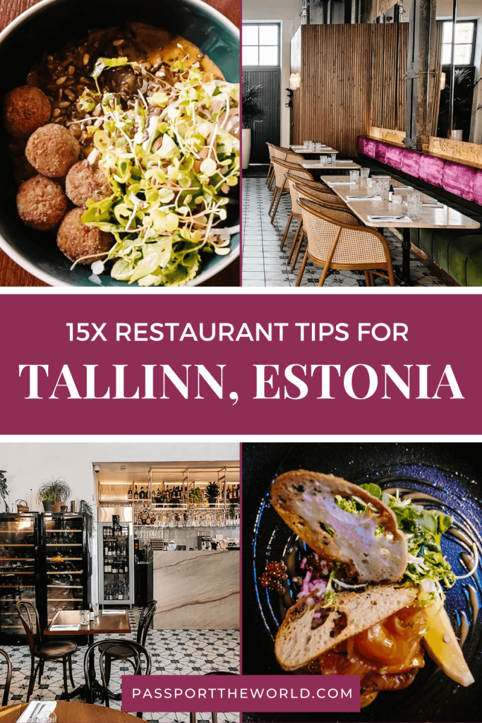 Discover the best restaurants in Tallinn Estonia. From cozy restaurants in the center to hotspots in creative districts such as Telliskivi and culinary experiences in Kadriorg and Noblessner port. These are my favorite restaurants for lunch, dinner, tasting menus, teas and cakes in Tallinn Estonia.
