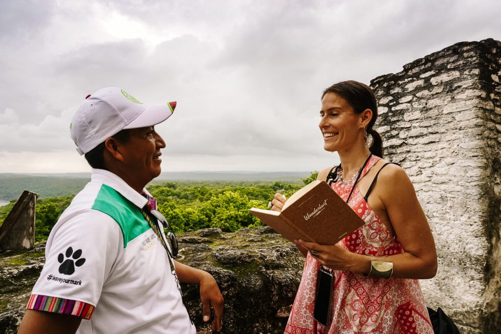 Deborah and guide of TikalGo