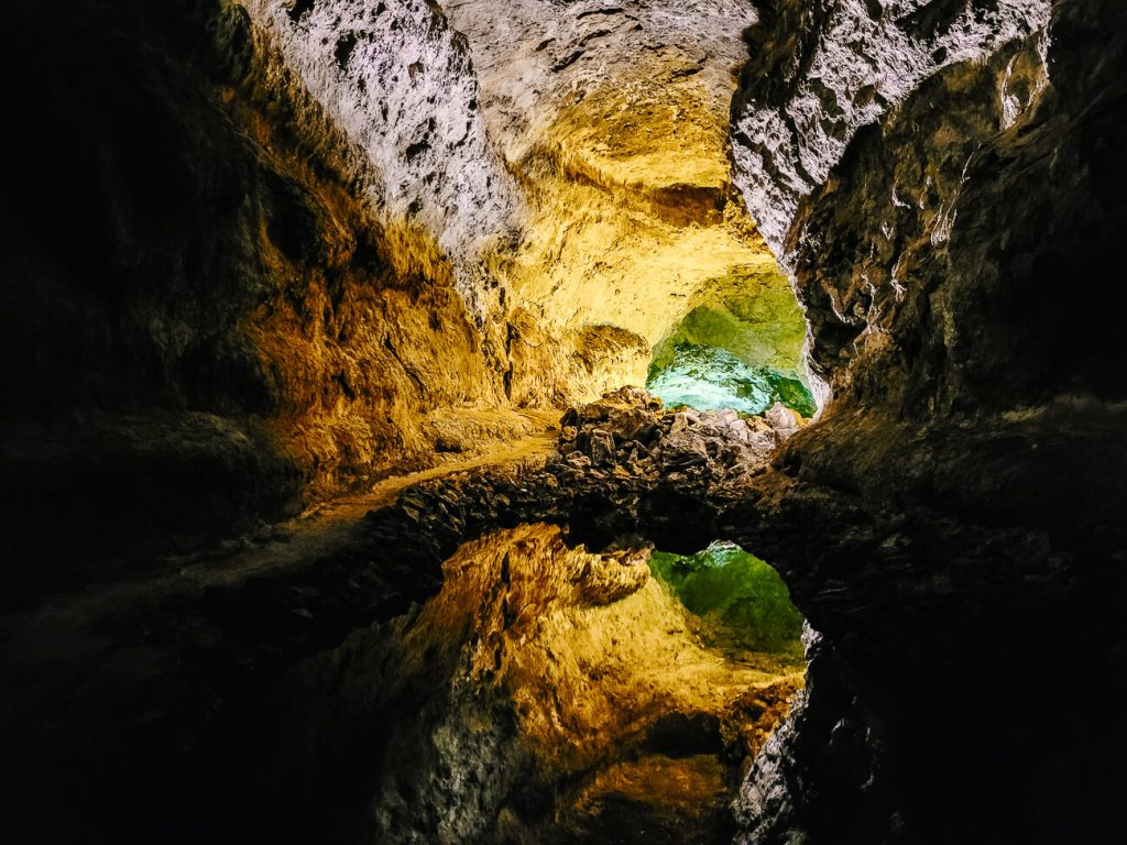 Visit Cueva de los Verdes, one of the best things to do on Lanzarote. One of my Lanzarote travel tips is to visit the cave on a cloudy or rainy day.