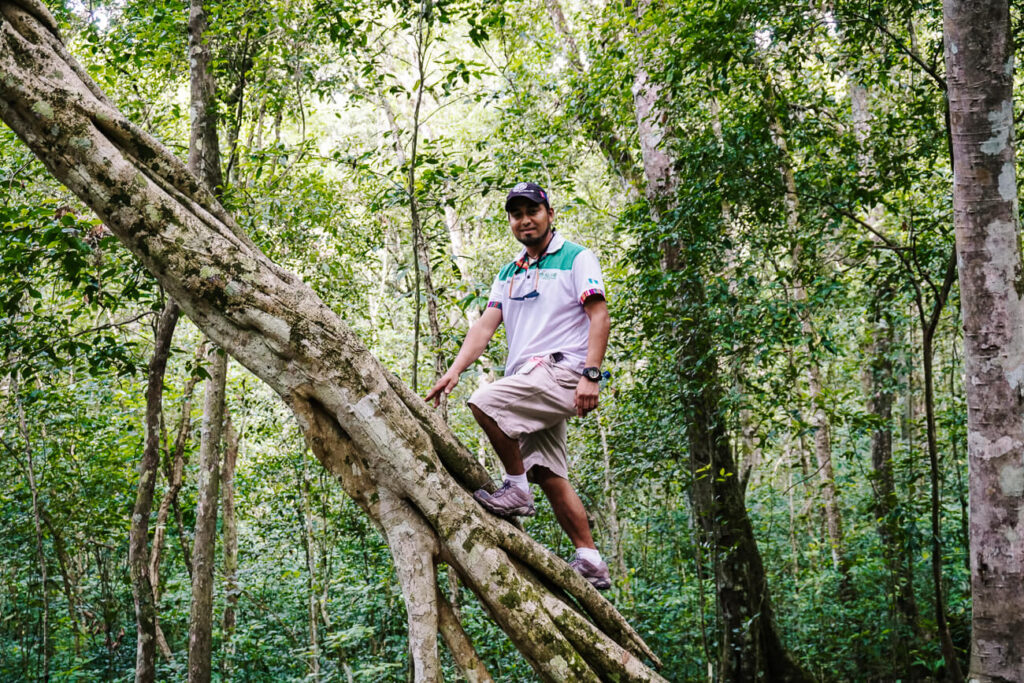 gids van Tikal Go tijdens el Mirador Tour