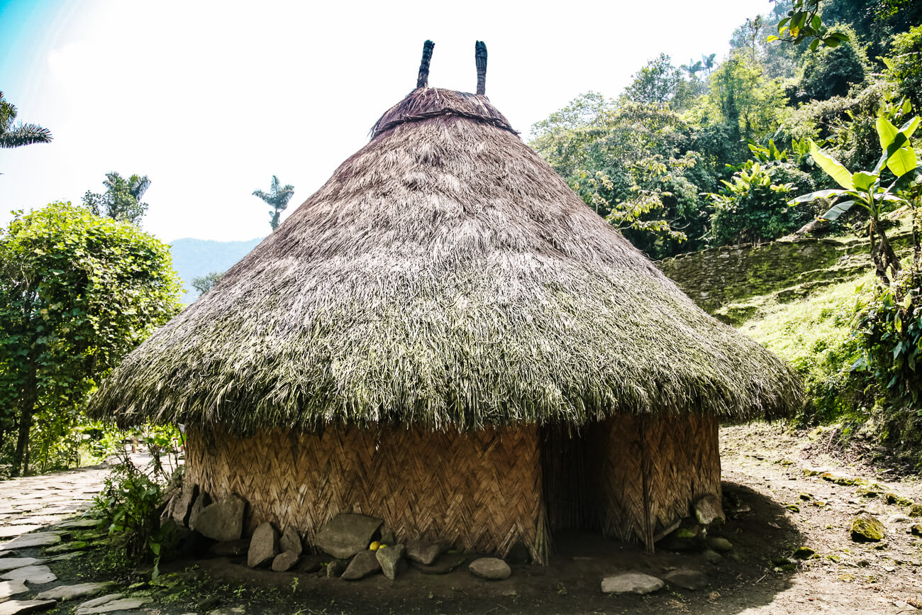 house of indigenous community living in Ciudad Perdida