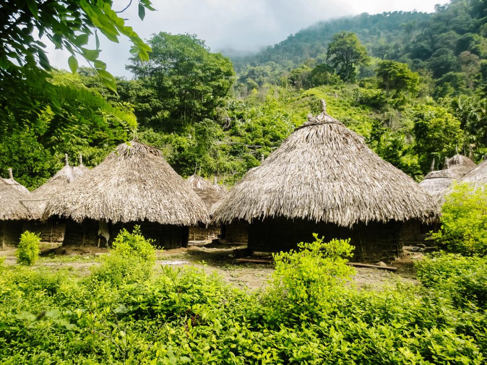 tijdens de Lost City trek passeer je veel inheemse dorpjes, waaronder deze van de Kogui