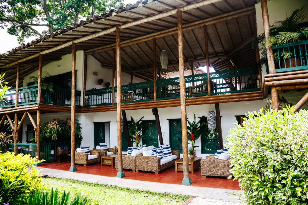 view of Hacienda Bambusa, a former finca transformed into boutique hotel