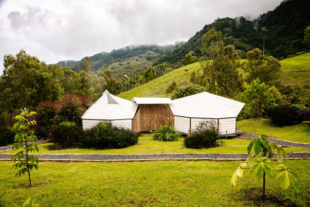 tents on Lumbre glamping near Salento Colombia