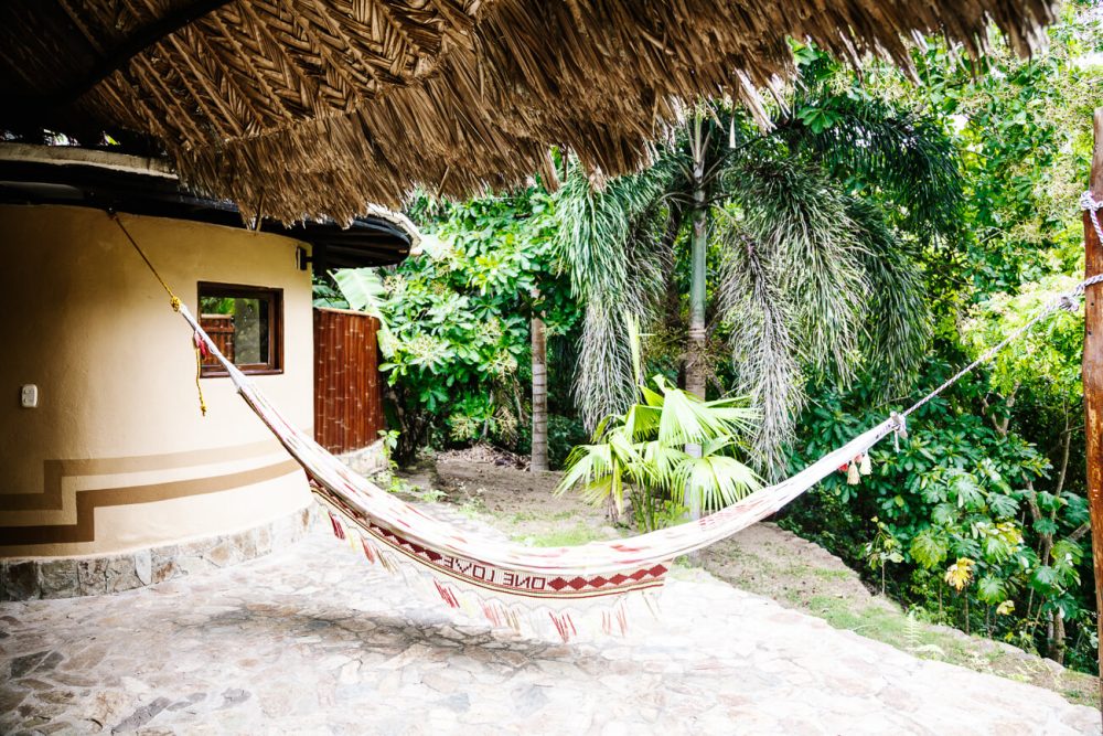 terrace with hammock at One Santuario Natural 