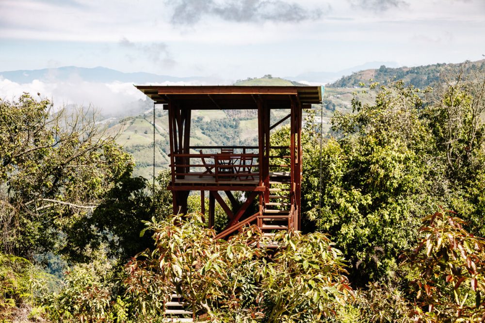 Mirador bij el El nido del condor Colombia