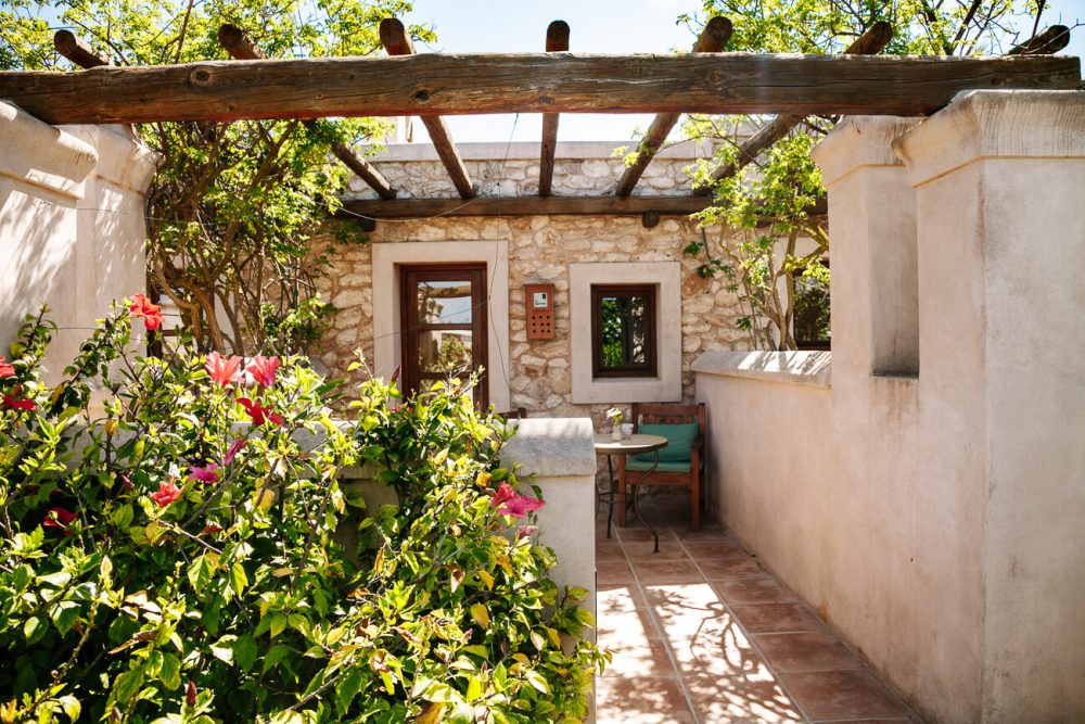 terrace of room Boutique Hotel rural- Can Lluc Agroturismo Ibiza
