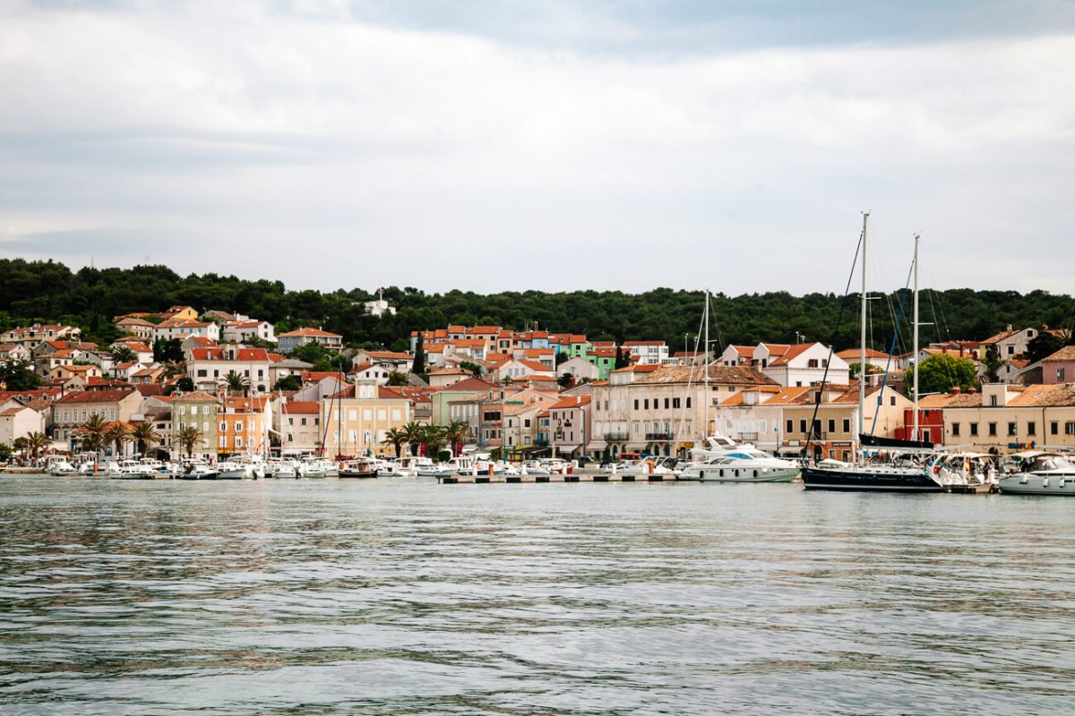 harbor of Mali Losinj, island in Croatia 