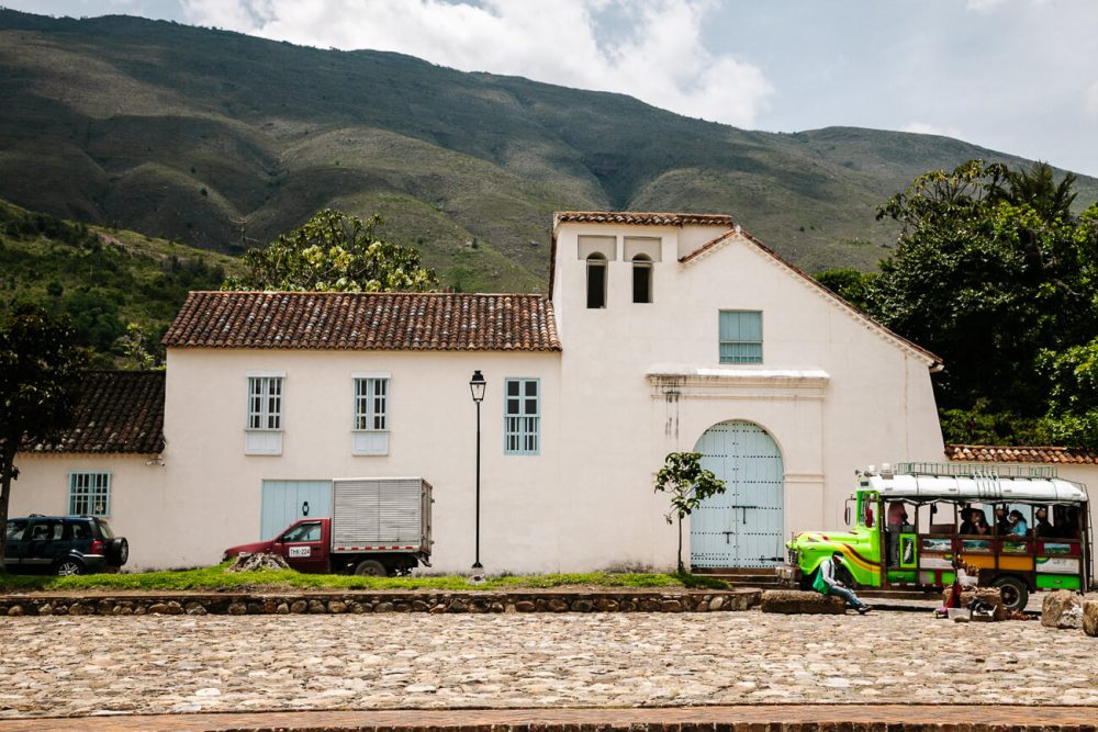 kerk in Villa de leyva in Colombia