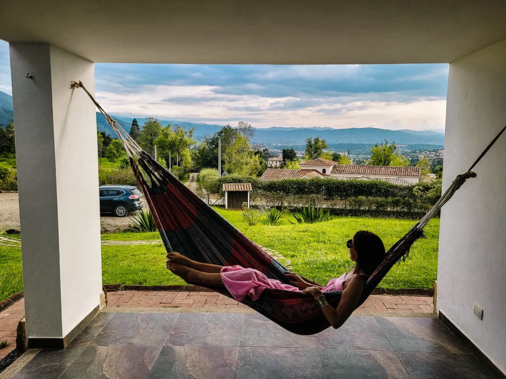 deborah in hammock of Hichatana & Zuetana