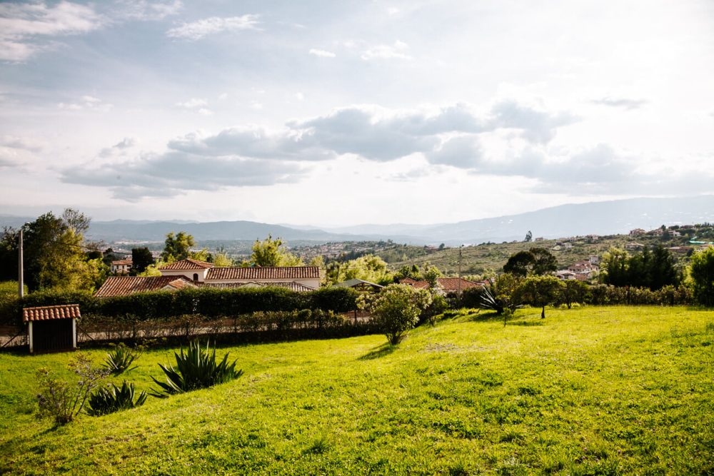 uitzicht vanaf Hichatana & Zuetana, een landhuis en hotel om te overnachten rondom Villa de Leyva