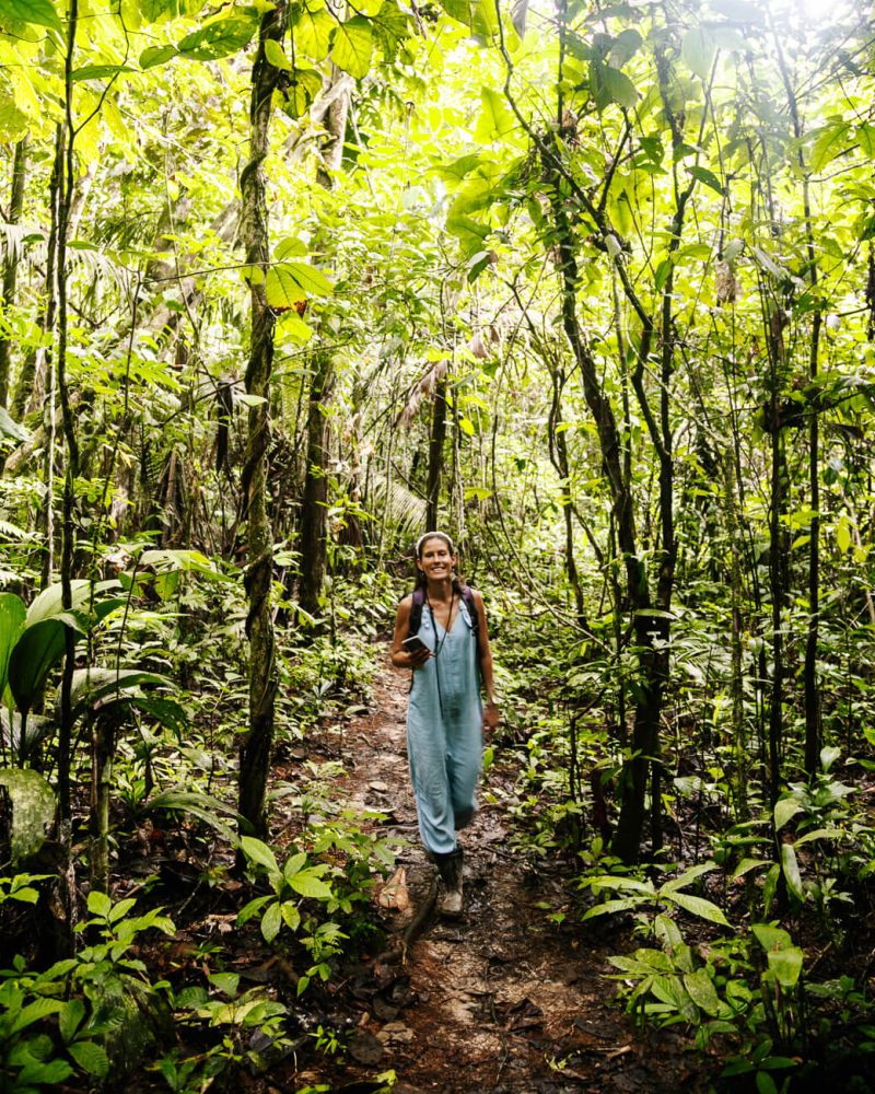 deborah in jungle van Colombia, een tour vanaf Calanoa jungle lodge 