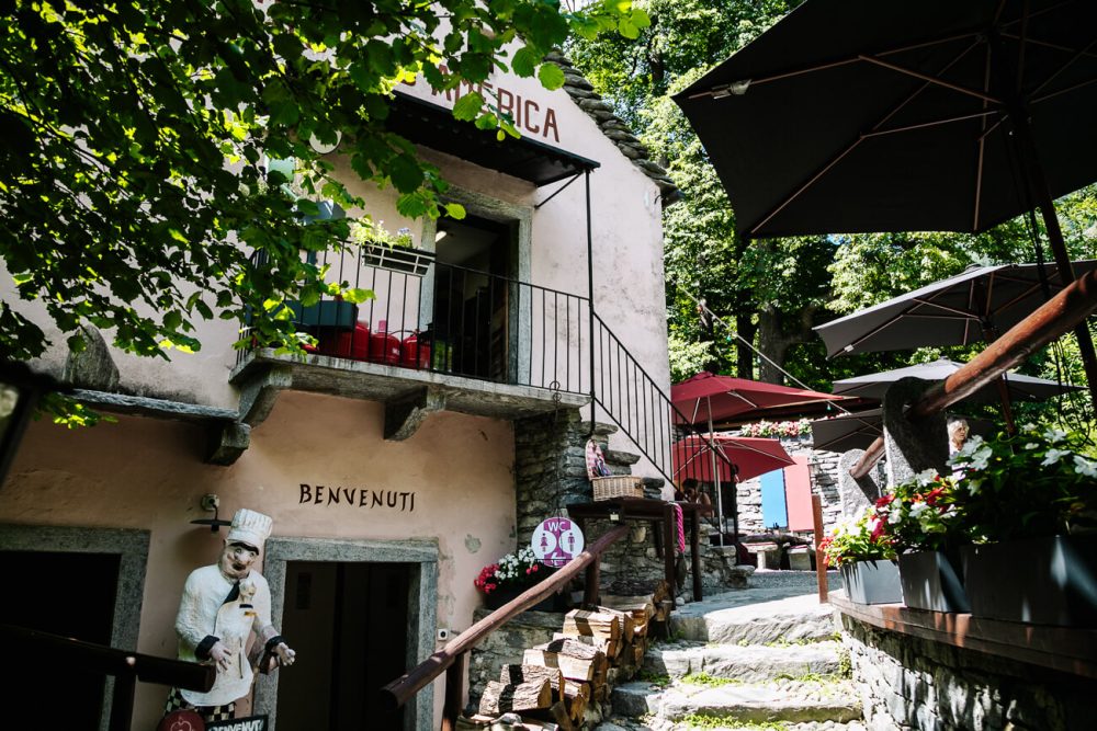 Grottos in Ticino. Grottos are natural caves that used to be storages places for food and drinks, because it stayed cool there. Some of them are still in use but others are local restaurants where you can go for a meal and drink.