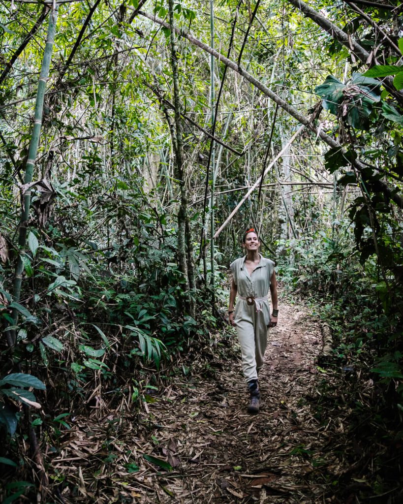 Deborah in Amazone van Peru, op pad met Rainforest Expeditions